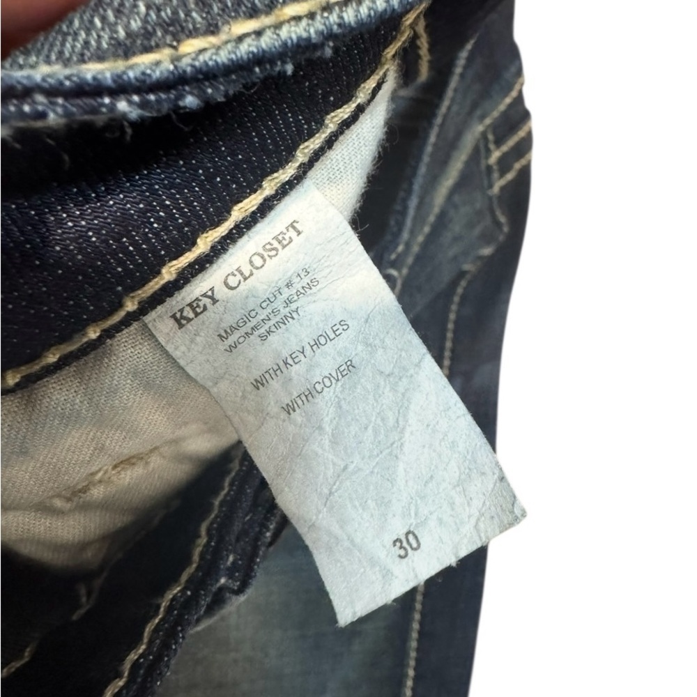 RAWKA Y2K Magic Cut #13 Skinny Jeans Dark Wash – Size 30 - Picture 4 of 6